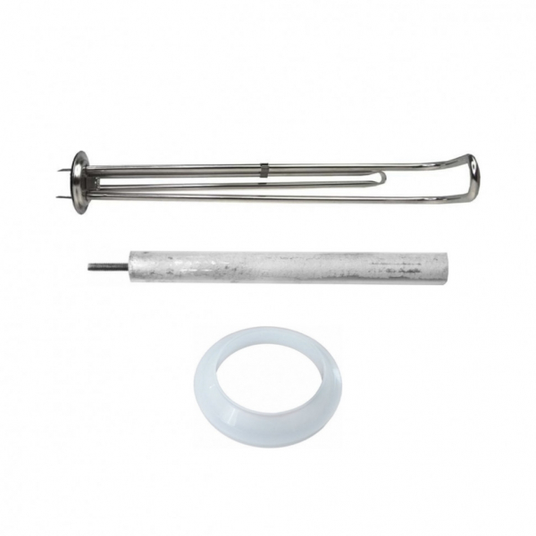 Комплект ТЭН 2кВт (2000Вт) RF для горизонтального водонагревателя Polaris, Timberk + прокладка + анод, П2000K