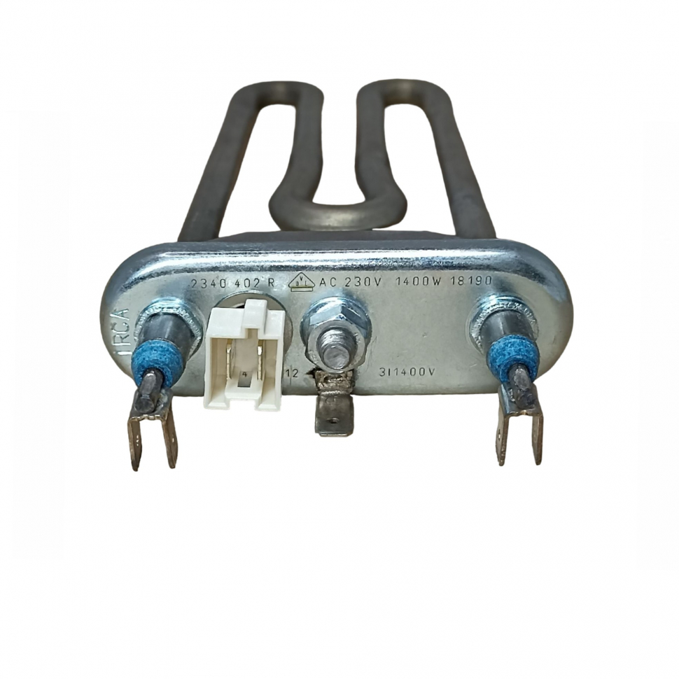 Комплект ТЭН 1400W для стиральной машины Electrolux L215мм с отверстие под датчик 1321819219 + фильтр + засыпка, K819219