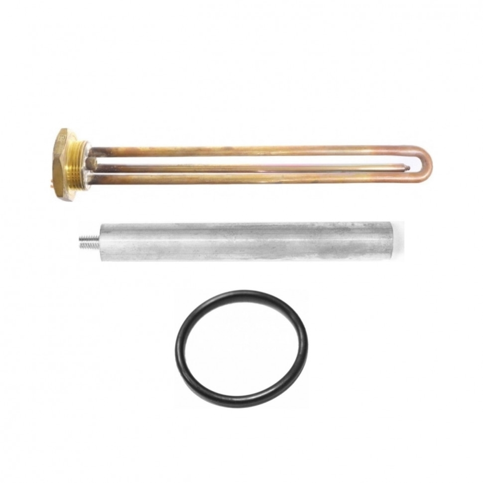 Комплект ТЭН 1,5кВт (1500Вт) RDT резьбовой 42мм для Ariston, De Luxe, Real, Thermex + прокладка + анод, R182200K1