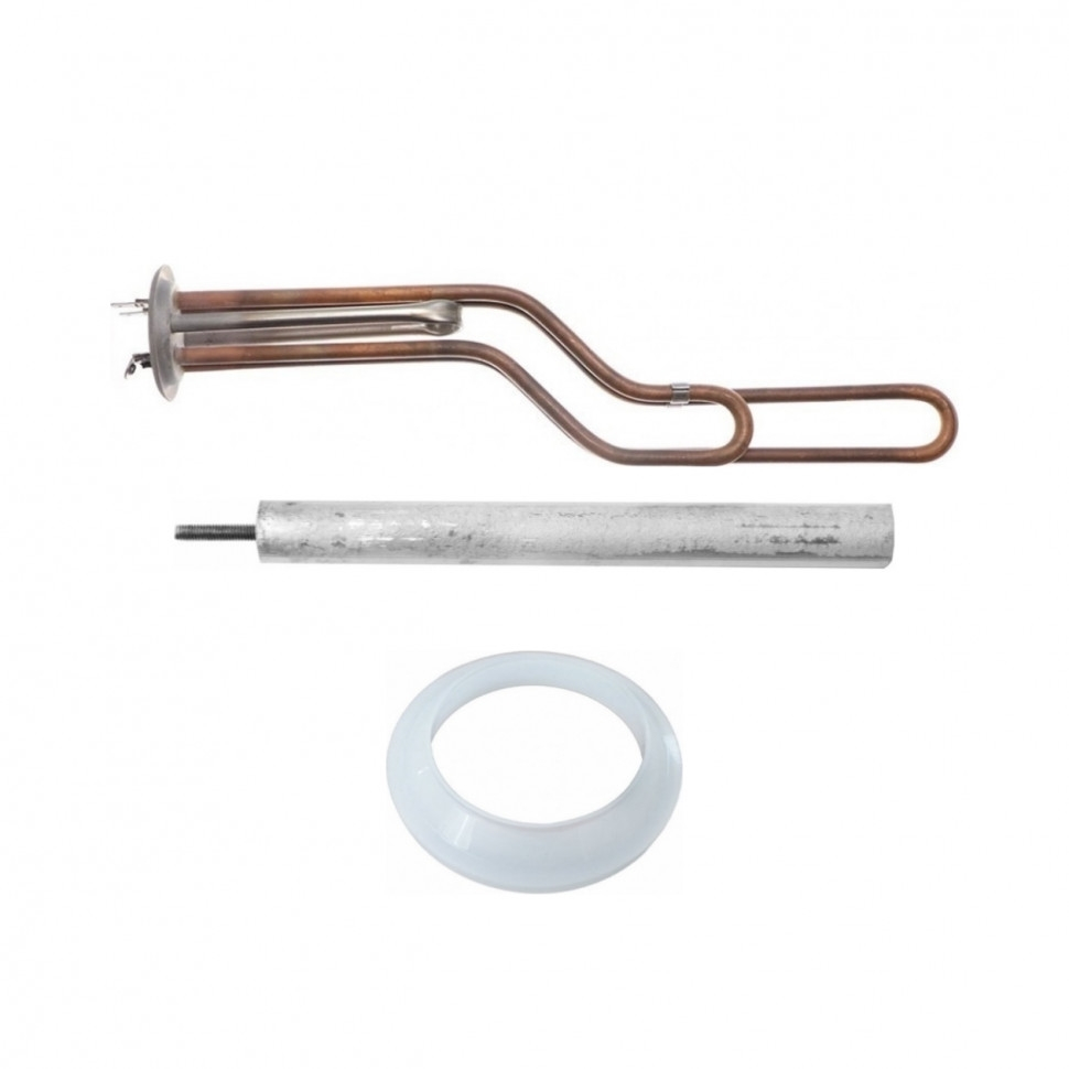 Комплект ТЭН 2,5кВт (2500Вт) RF для горизонтального водонагревателя Ariston SHT, SHUTTLE, Regent + прокладка + анод, 20723K