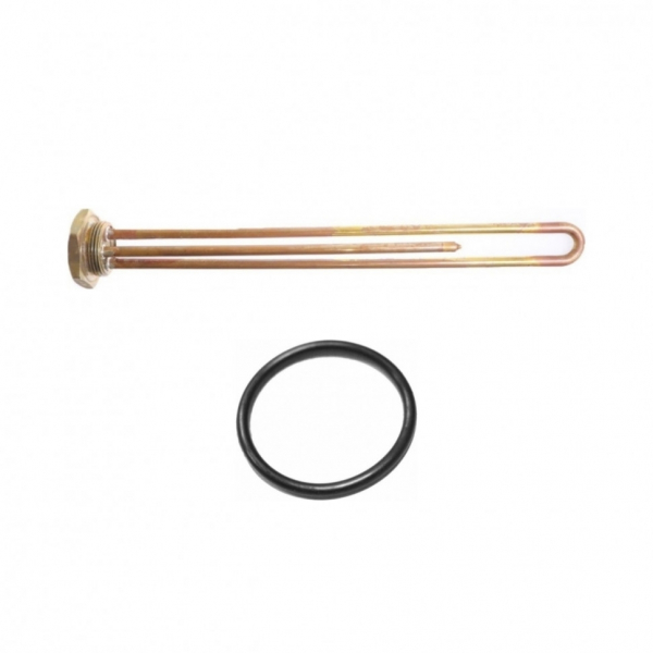 Комплект ТЭН 2,5кВт (2500Вт) RDT резьбовой 42мм для Ariston, De Luxe, Real, Thermex под анод М6 + прокладка, 3401865K1