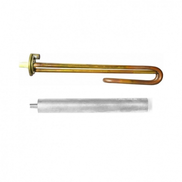 Комплект ТЭН 2,5кВт (2500Вт) RCF для водонагревателя Ariston, Thermex под анод М6 + анод, R184178K1