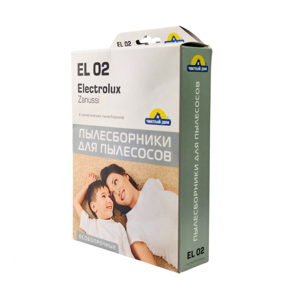 Комплект мешков EL-02 к пылесосам Electrolux, с микрофильтром, v1030 Комплект мешков EL-02 к пылесосам Electrolux, с микрофильтром, v1030