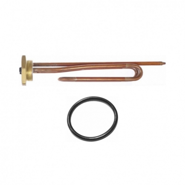 Комплект ТЭН 1,5кВт (1500Вт) RCT, резьбовой 42мм для Ariston, De Luxe, Real, Thermex, под анод М6 + прокладка, 30296K1